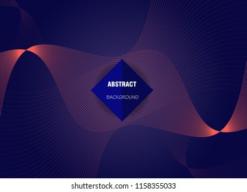 Abstract wave lines background.