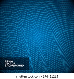 Abstract Wave Lines Background