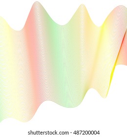 abstract Wave lines background