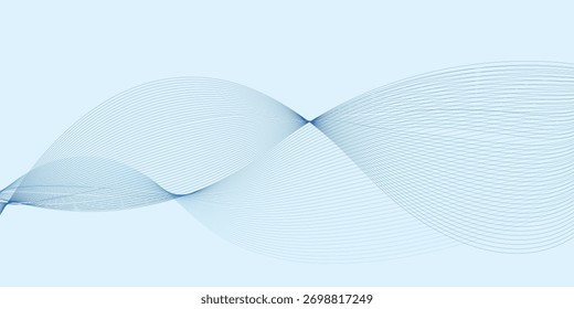 Fondo de líneas de onda Abstractas para conceptos de negocios y Tecnología