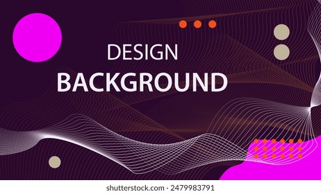 Abstract wave lines background design. for presentations, brochures, business and covers.