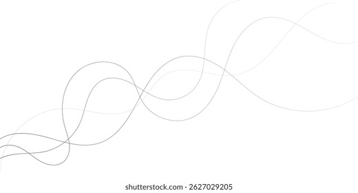 Projeto de plano de fundo das linhas de onda abstratas
Este fundo abstrato elegante e dinâmico apresenta uma coleção de linhas onduladas fluindo em espessuras e tons variados de preto.