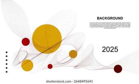 Abstract wave lines background for news posters and magazine covers.