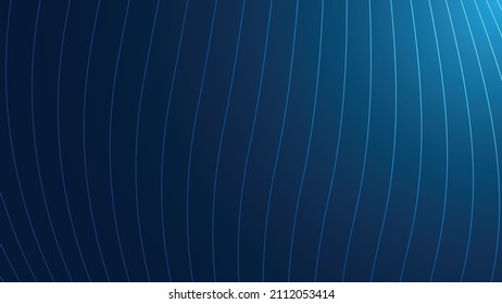 abstract wave lines colorful blue isolated on dark background concept of AI technology digital network connection vector illustration 