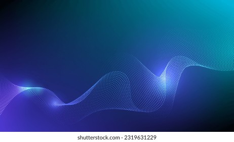 abstract wave lines colorful isolated on dark background concept of technology digital network connection. Digital future technology concept. vector illustration