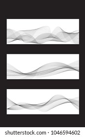 abstract wave, lines design vector illustration