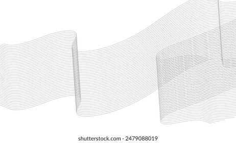 Abstractas líneas de onda dinámica que fluye luz colorida fondo aislado. Ecualizador de pista digital. Líneas de onda de sonido de frecuencia Abstractas y líneas de curva de tecnología de fondo.