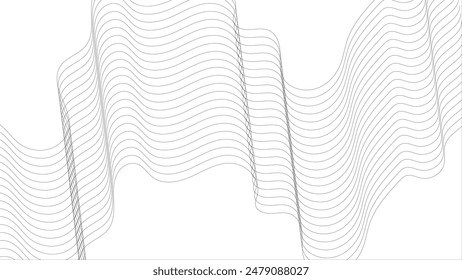 Abstract wave lines dynamic flowing colorful light isolated background. Digital frequency track equalizer. Abstract frequency sound wave lines and technology curve lines background.