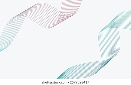 Abstract wave lines dynamic flowing colorful light isolated background. illustration design element in concept of music, party, technology, modern, wallpaper, business card, banner, flyers, book cover