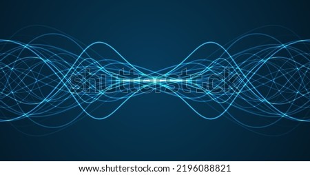 Abstract wave lines dynamic flowing background