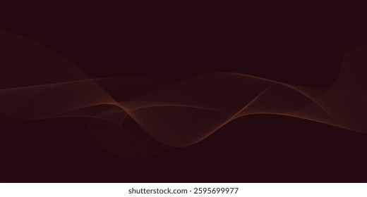 abstract wave lines flowing dynamic abstract background. Modern design element for banner border isolated on white background.