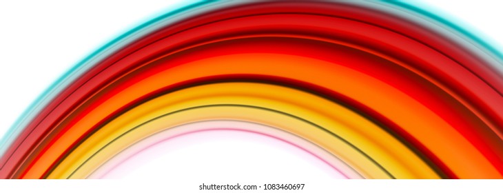 Abstract wave lines fluid color stripes. Vector artistic illustration for presentation, app wallpaper, banner or poster