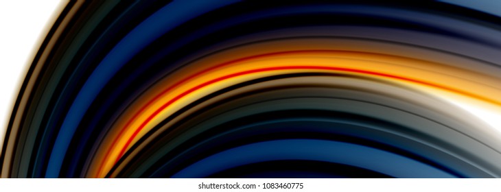 Abstract wave lines fluid color stripes. Vector artistic illustration for presentation, app wallpaper, banner or poster