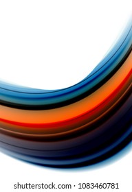 Abstract wave lines fluid color stripes. Vector artistic illustration for presentation, app wallpaper, banner or poster
