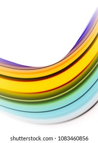 Abstract wave lines fluid color stripes. Vector artistic illustration for presentation, app wallpaper, banner or poster