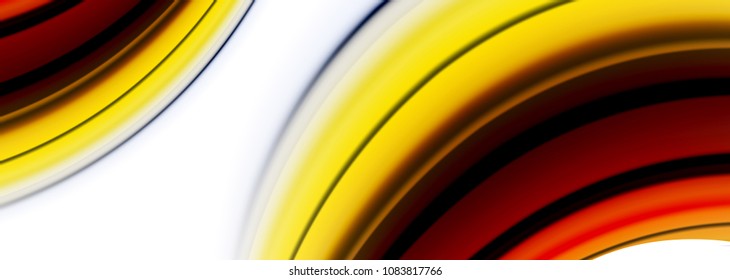 Abstract wave lines fluid color stripes. Vector artistic illustration for presentation, app wallpaper, banner or poster