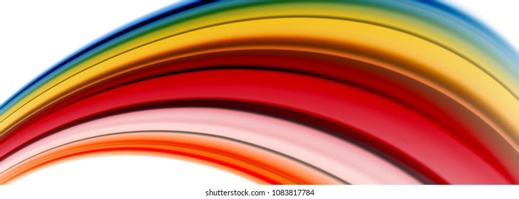 Abstract wave lines fluid color stripes. Vector artistic illustration for presentation, app wallpaper, banner or poster