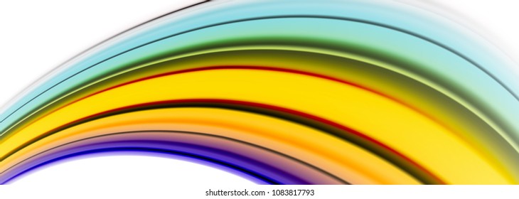 Abstract wave lines fluid color stripes. Vector artistic illustration for presentation, app wallpaper, banner or poster