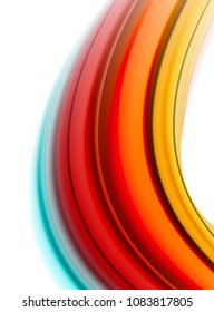 Abstract wave lines fluid color stripes. Vector artistic illustration for presentation, app wallpaper, banner or poster