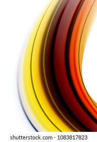 Líneas de onda abstractas rayas de color de fluidos. Ilustración artística vectorial para presentación, fondo de pantalla de aplicación, cartel o afiche