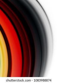 Líneas de onda abstractas rayas de color de fluidos. Ilustración artística vectorial para presentación, fondo de pantalla de aplicación, cartel o afiche