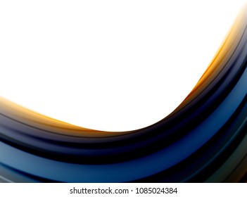 Abstract wave lines fluid color stripes. Vector artistic illustration for presentation, app wallpaper, banner or poster