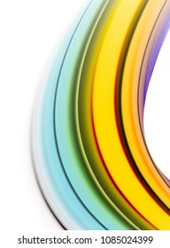 Abstract wave lines fluid color stripes. Vector artistic illustration for presentation, app wallpaper, banner or poster