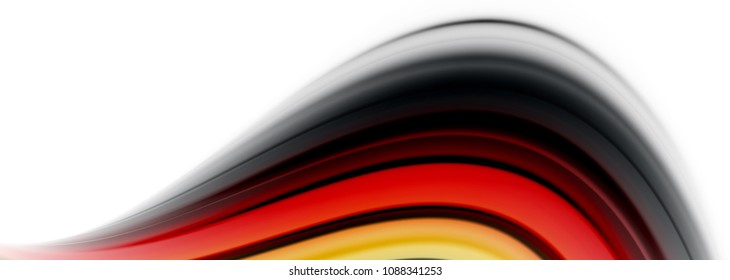 Abstract wave lines fluid color stripes. Vector artistic illustration for presentation, app wallpaper, banner or poster