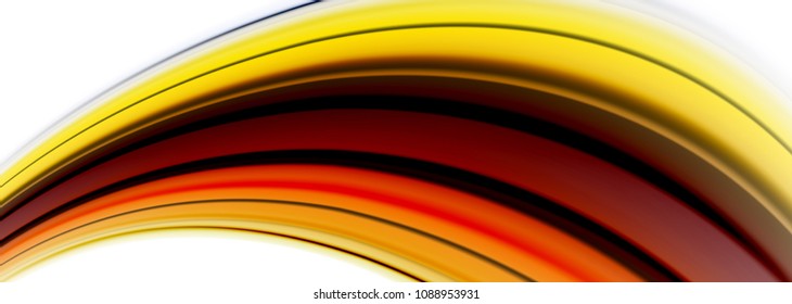 Abstract wave lines fluid color stripes. Vector artistic illustration for presentation, app wallpaper, banner or poster