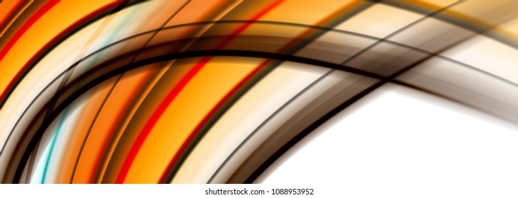 Abstract wave lines fluid color stripes. Vector artistic illustration for presentation, app wallpaper, banner or poster
