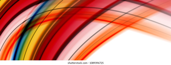 Abstract wave lines fluid color stripes. Vector artistic illustration for presentation, app wallpaper, banner or poster