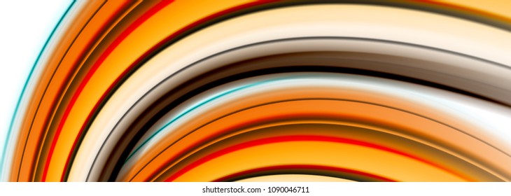 Abstract wave lines fluid color stripes. Vector artistic illustration for presentation, app wallpaper, banner or poster