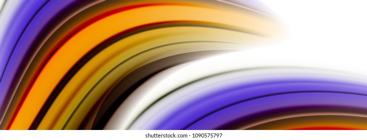 Abstract wave lines fluid color stripes. Vector artistic illustration for presentation, app wallpaper, banner or poster