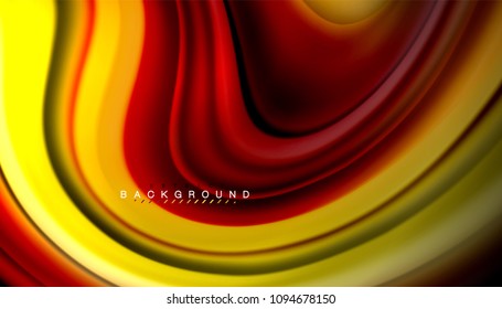 Abstract wave lines fluid rainbow style color stripes on black background. Vector artistic illustration for presentation, app wallpaper, banner or poster