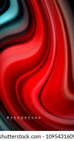 Abstract wave lines fluid rainbow style color stripes on black background. Vector artistic illustration for presentation, app wallpaper, banner or poster