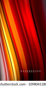 Abstract wave lines fluid rainbow style color stripes on black background. Vector artistic illustration for presentation, app wallpaper, banner or poster