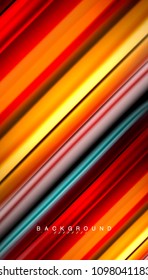Abstract wave lines fluid rainbow style color stripes on black background. Vector artistic illustration for presentation, app wallpaper, banner or poster