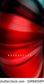 Abstract wave lines fluid rainbow style color stripes on black background. Vector artistic illustration for presentation, app wallpaper, banner or poster