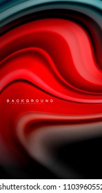 Abstract wave lines fluid rainbow style color stripes on black background. Vector artistic illustration for presentation, app wallpaper, banner or poster