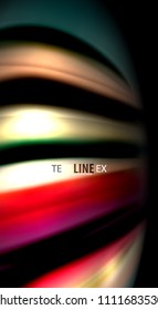 Abstract wave lines fluid rainbow style color stripes on black background. Vector artistic illustration for presentation, app wallpaper, banner or poster