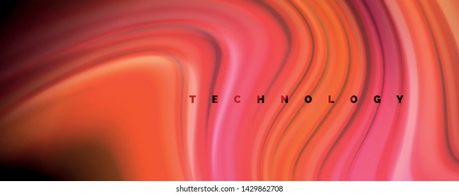 Abstract wave lines fluid rainbow style color stripes on black background. Vector artistic illustration for presentation, app wallpaper, banner or poster