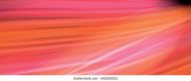 Abstract wave lines fluid rainbow style color stripes on black background. Vector artistic illustration for presentation, app wallpaper, banner or poster
