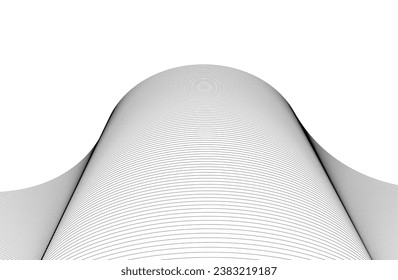 Abstract wave lines geometric background