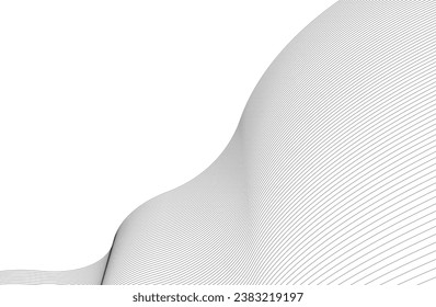 Abstract wave lines geometric background