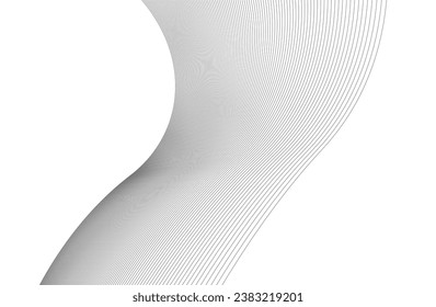 Abstract wave lines geometric background