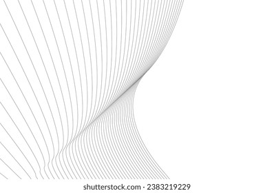 Abstract wave lines geometric background