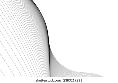 Abstract wave lines geometric background