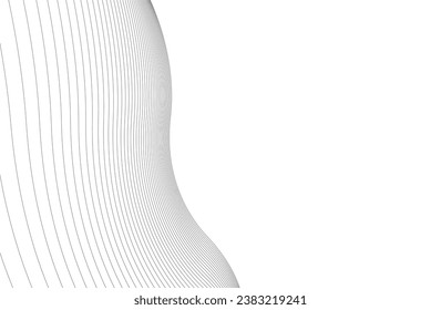 Abstract wave lines geometric background