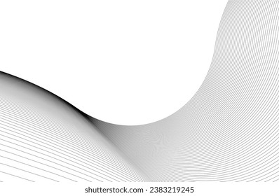 Abstract wave lines geometric background