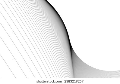 Abstract wave lines geometric background